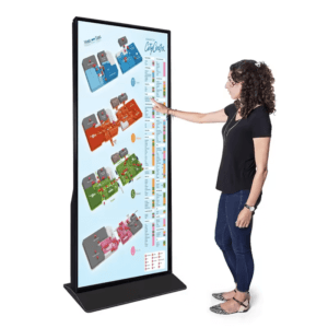 85 inch 4K UHD IPS Floor Standing Kiosk Digital Signage